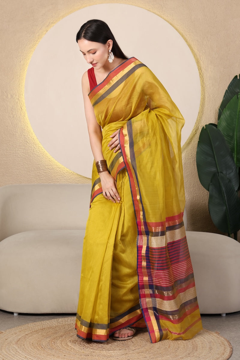 Aureya | Pure Maheshwari Handloom Saree