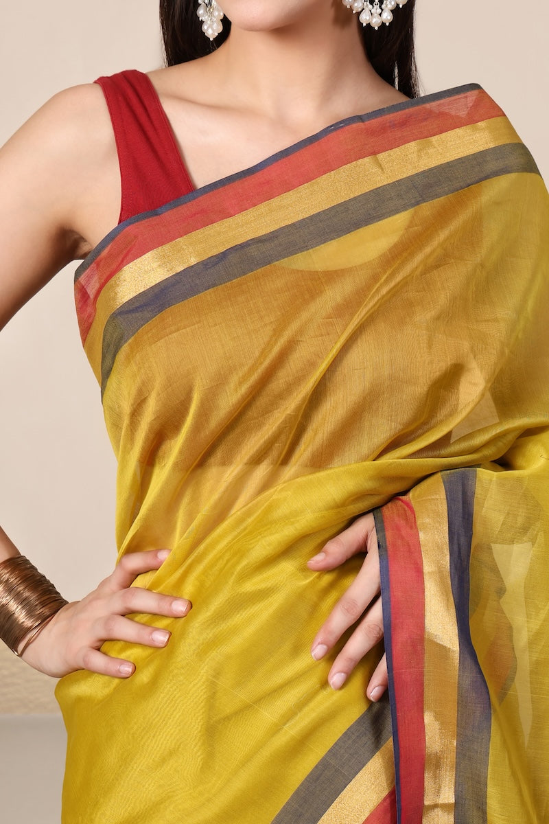 Aureya | Pure Maheshwari Handloom Saree