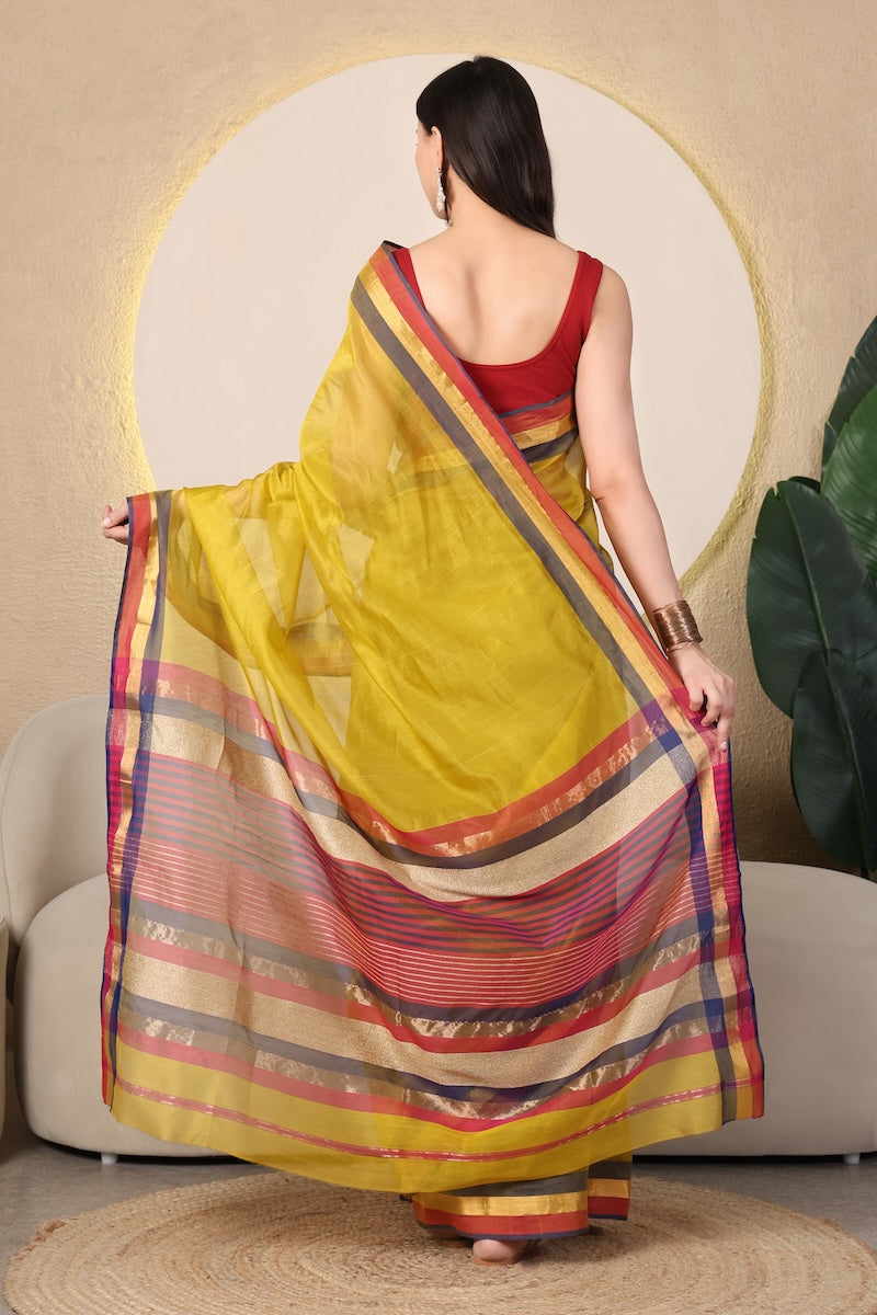 Aureya | Pure Maheshwari Handloom Saree