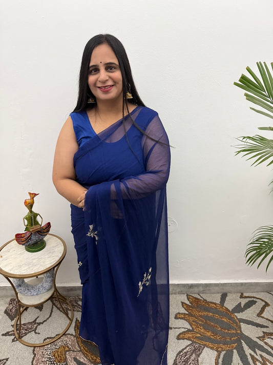 Chiffon Handwork Saree