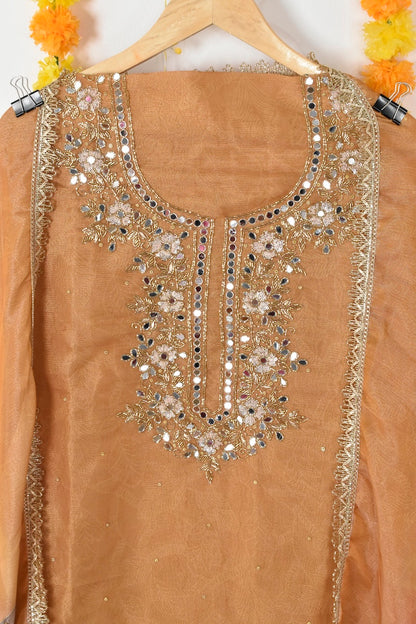 Zarina Edit Tissue Shimmer Suit Set | Sariverse