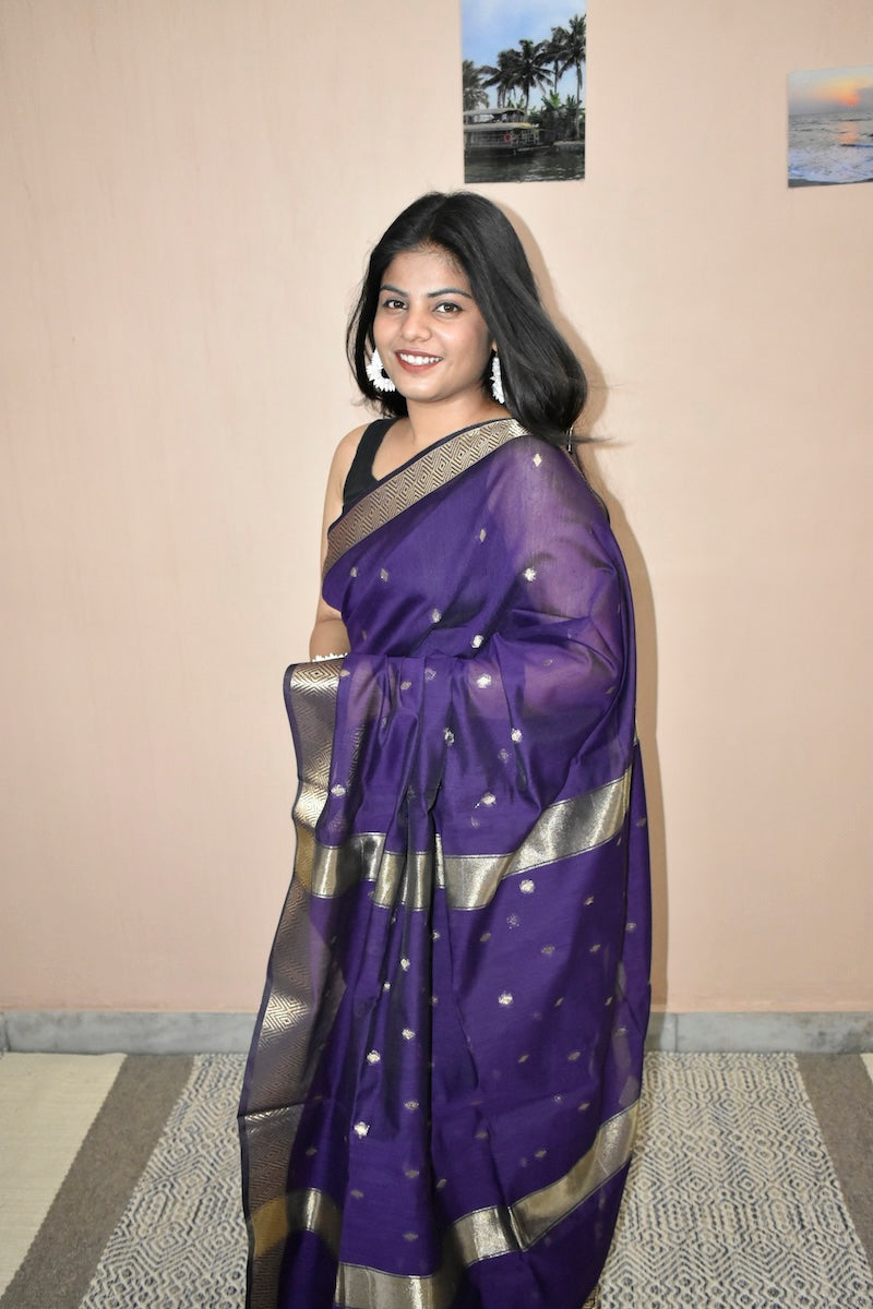 Indraneel Cotton Blend Silk Saree