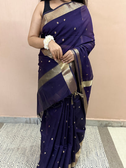 Indraneel Cotton Blend Silk Saree
