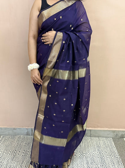 Indraneel Cotton Blend Silk Saree