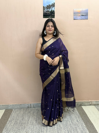 Indraneel Cotton Blend Silk Saree