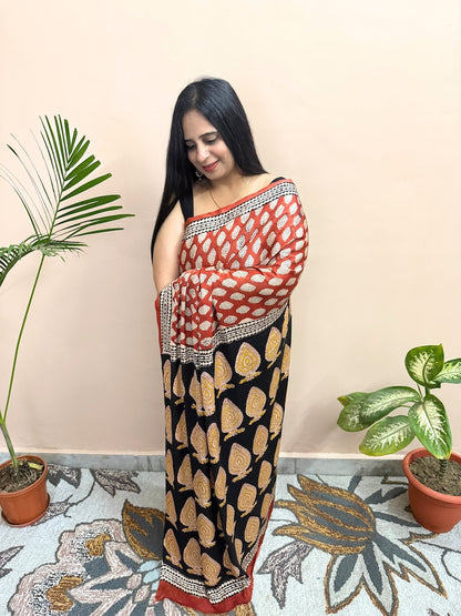 Bagru-Modal-Silk-Saree-2