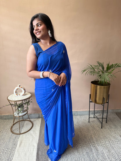  Neel Tara Chiffon Saree