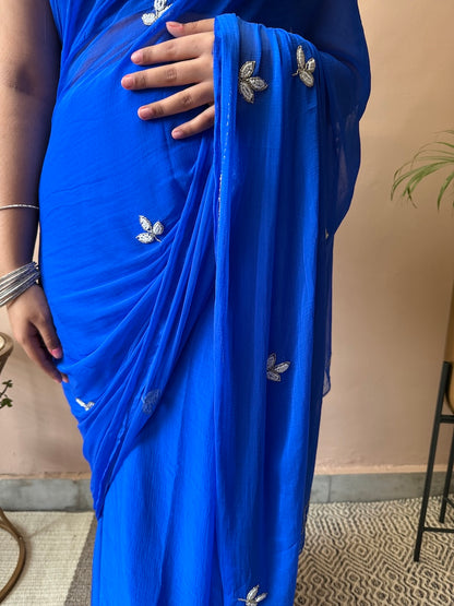  Neel Tara Chiffon Saree