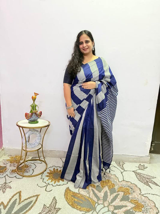 neelrekha-khadi-cotton-saree