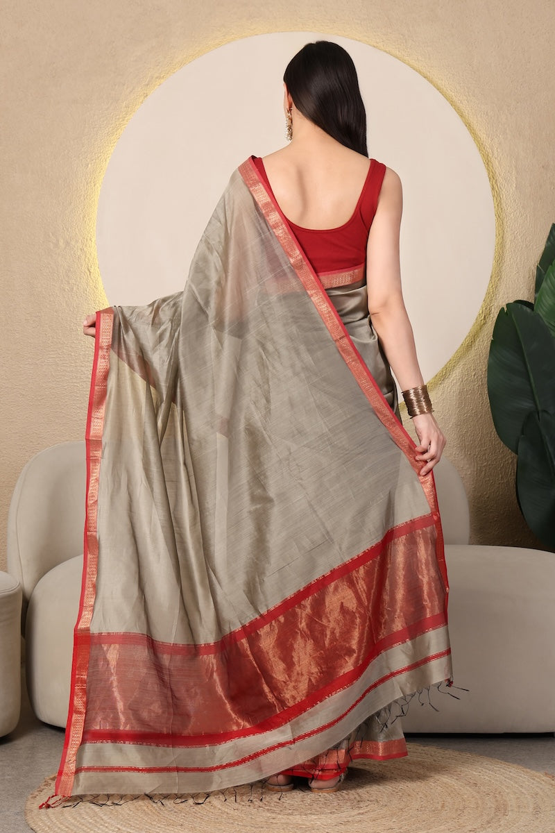 Noor Pearl Maheshwari Handloom Saree
