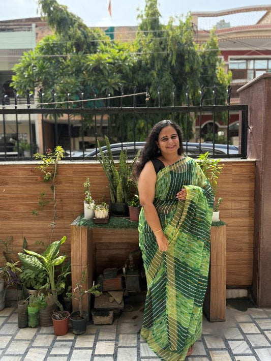 panna-leher-leheriya-georgette-saree