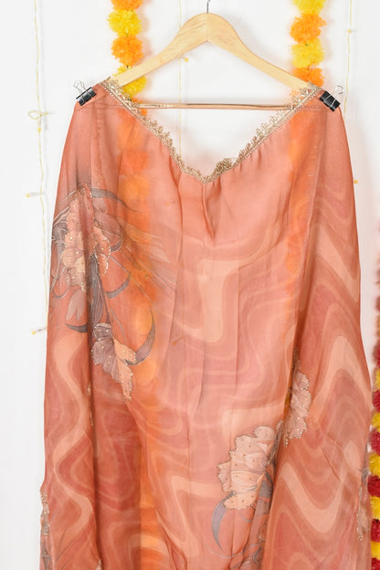 Zarina Edit Tissue Shimmer Suit Set | Sariverse