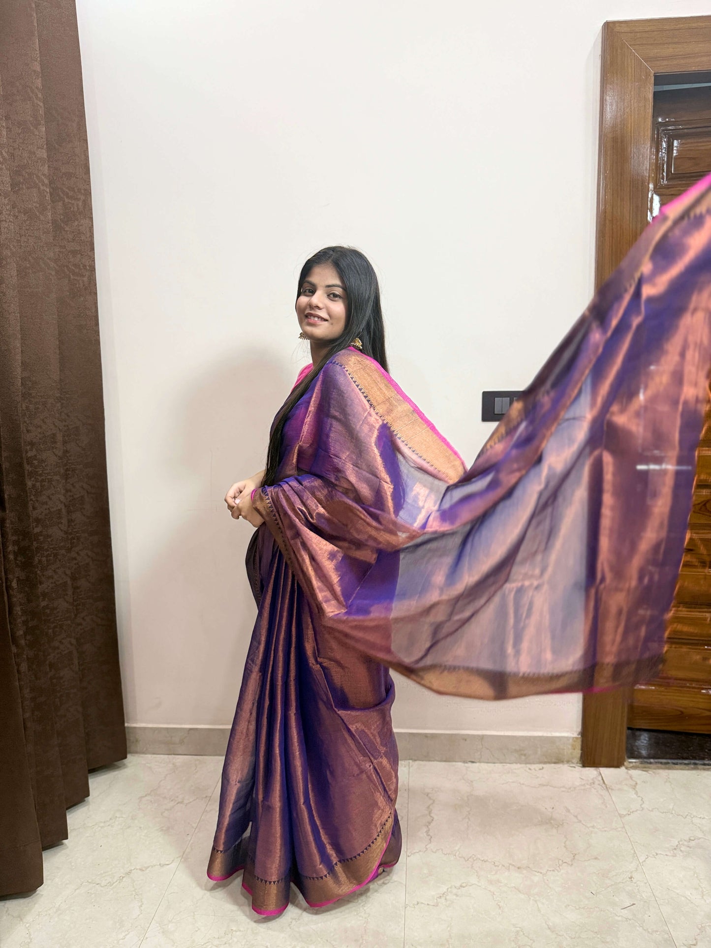 Tissue Cotton Saree