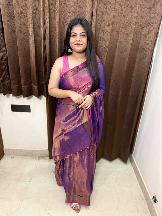 Tissue Cotton Saree